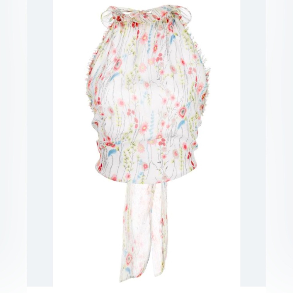 ALEXIS: Balbina halter-neck top